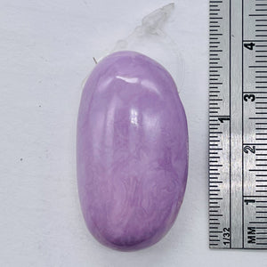 Phosphosiderite Free Form Pendant Bead | 37x21x15 mm | Lavender | 1 Pendant |