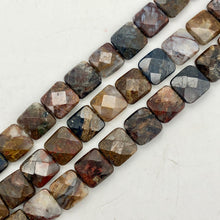 Load image into Gallery viewer, Faceted Pietersite Bead 8&quot; Strand! |12x12x5mm | red-brown | Square | 16 beads | - PremiumBead Alternate Image 4
