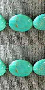Natural Blue-Green 16x12mm Skipping Stone Bead - PremiumBead Alternate Image 2