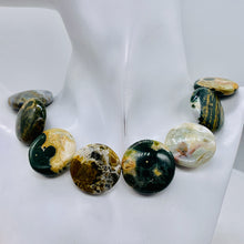 Load image into Gallery viewer, Ocean Jasper Graduated Round Bead Strand | 26x8 to 29x12 |Multi-color| 15 Beads|
