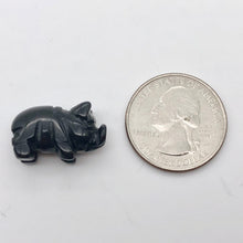 Load image into Gallery viewer, Carved Obsidian Pig Semi Precious Gemstone Bead Figurine! - PremiumBead Alternate Image 2
