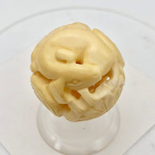 Load image into Gallery viewer, Carved Chinese Zodiac Year of the Dog Water Buffalo Bone Bead|30mm|Cream|1 Bead| - PremiumBead Alternate Image 6
