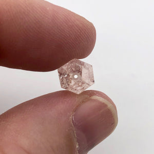 10.7cts Morganite Pink Beryl Hexagon Cylinder Bead | 13x9mm | 1 Bead | 3863J - PremiumBead Alternate Image 3