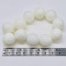 Load image into Gallery viewer, Onyx Half Strand of Large Round Beads | 17mm | White | 11 Beads |
