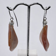 Load image into Gallery viewer, Designer Pink Mussel Shell &amp; Sterling Silver Earrings | 2 3/4&quot; Long |
