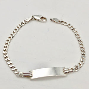 Adorable! Sterling Silver Id 6" Bracelet 9979C - PremiumBead Primary Image 1